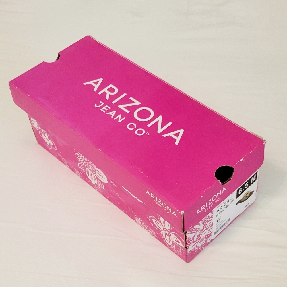 Arizona Jean Co. AZ Gill Sandals Royal Yellow Women's Size 6.5 Slides Slippers - Picture 8 of 8